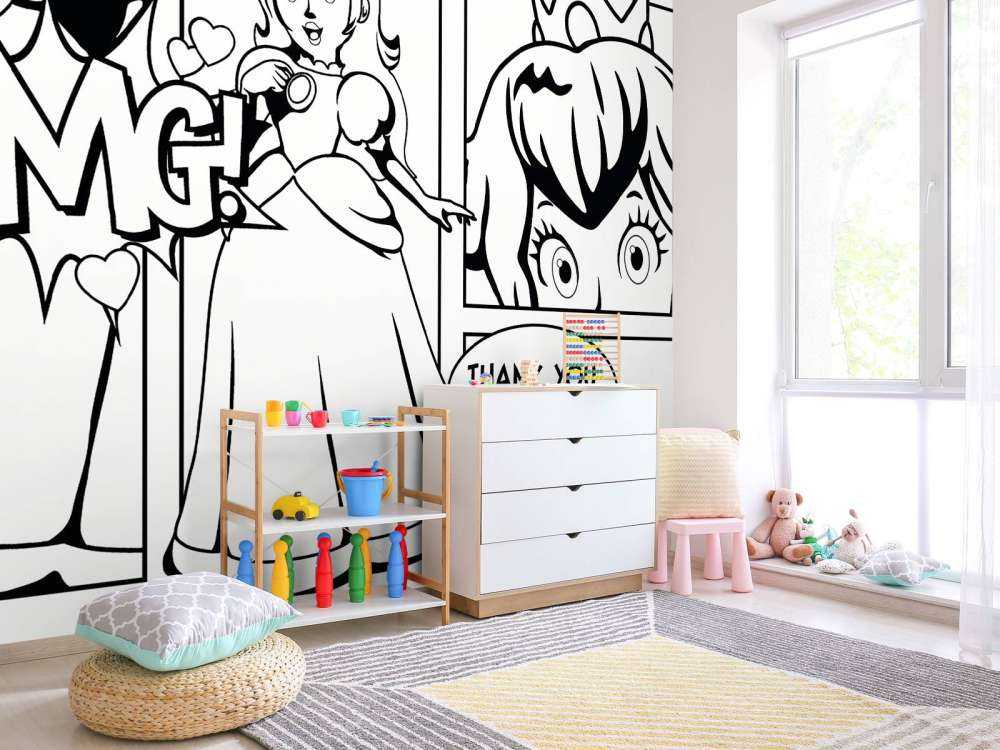 Moment de princesse en bande dessinée