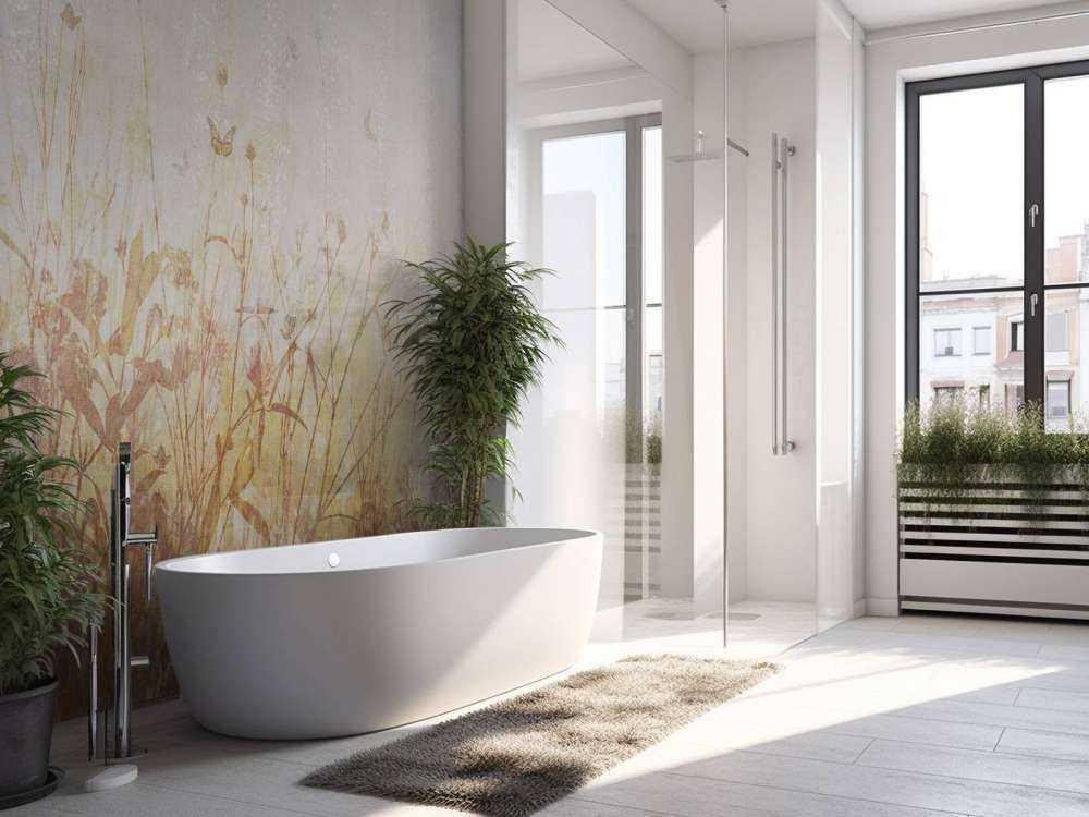 Prairie d'été avec des papillons