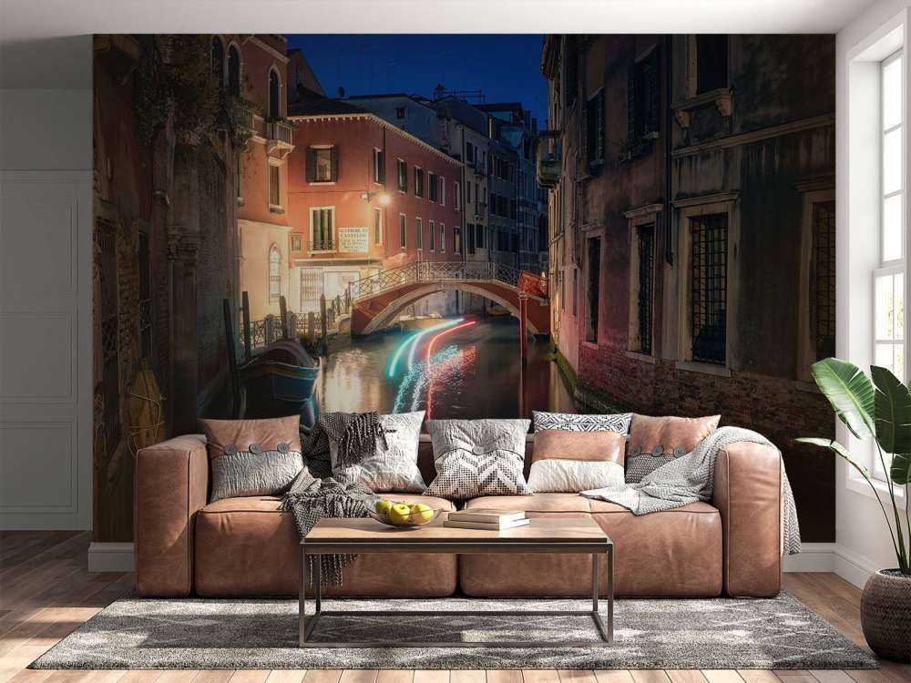 Gracht nocturne à Venise