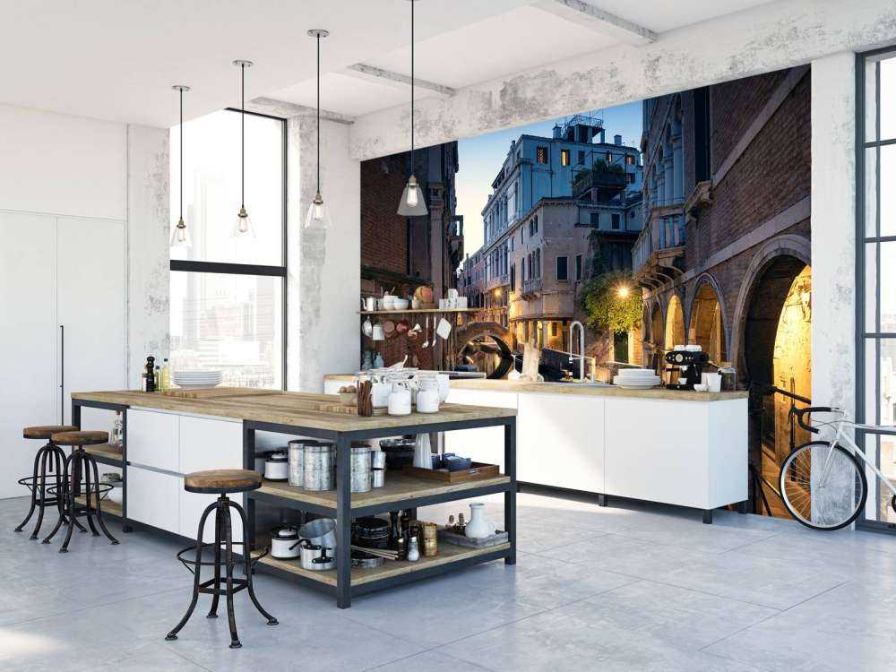 Lueur du soir sur le canal