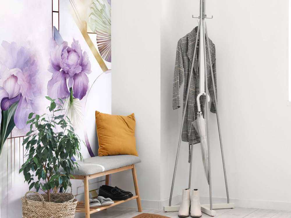 Géométrie Aquarelle Violet