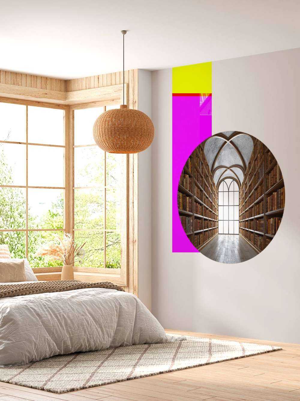 Salle de bibliothèque médiévale