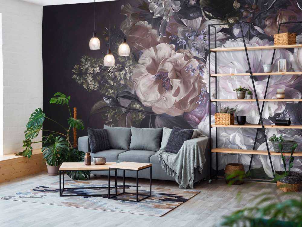 Bouquet avec crème lilas