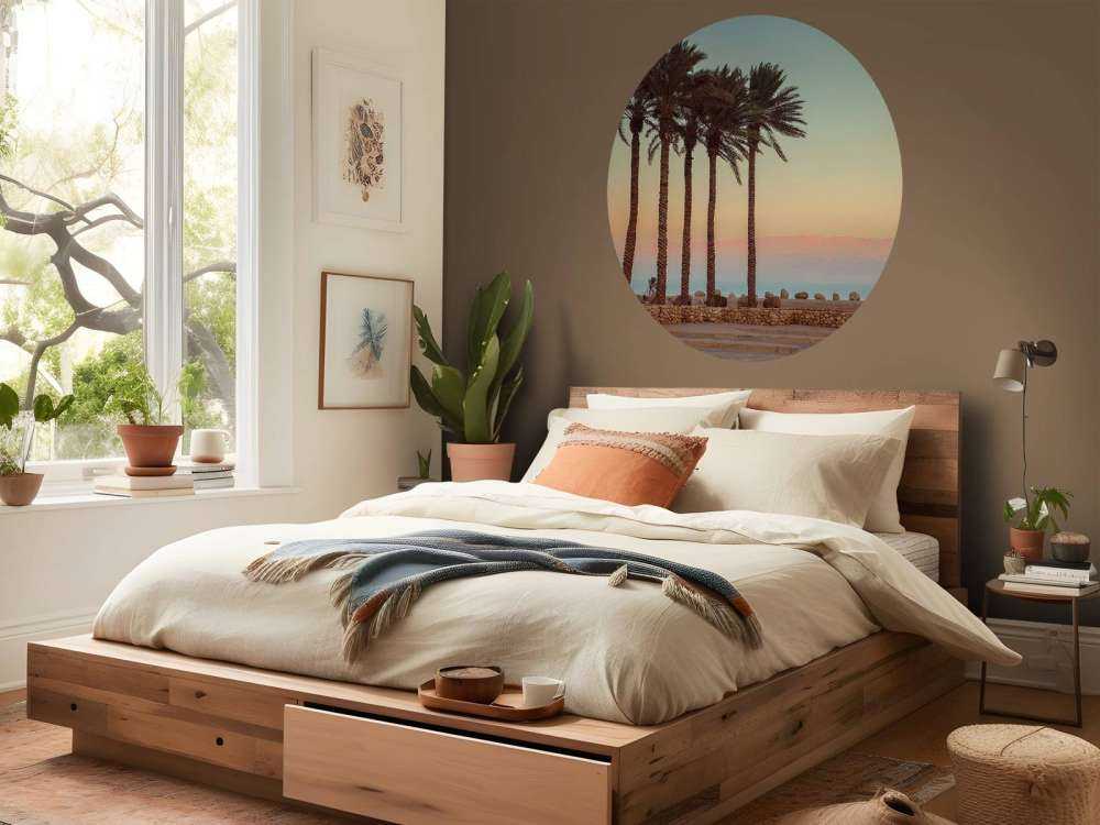 Palmiers au coucher du soleil