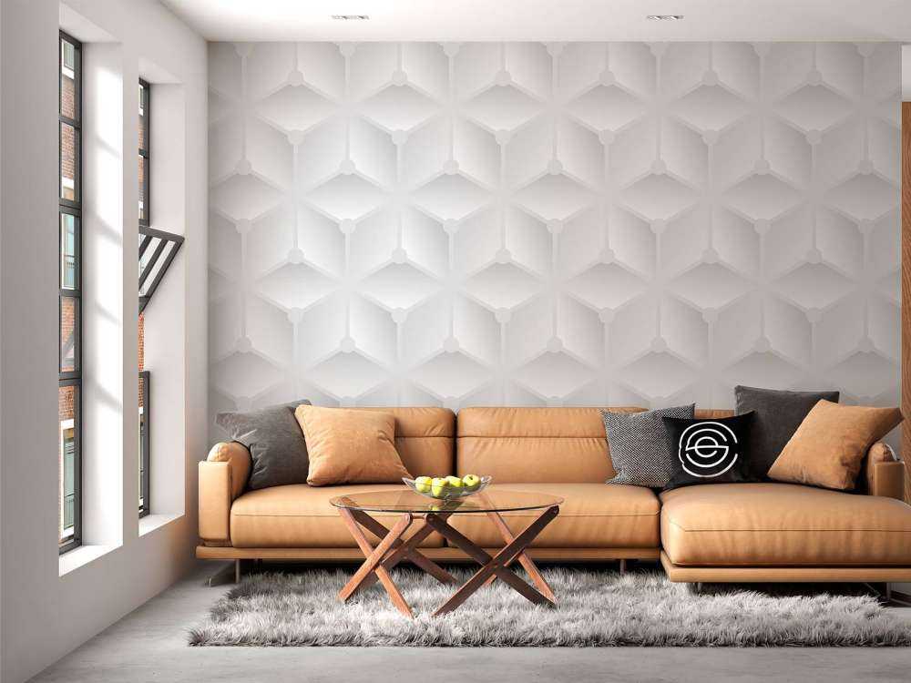 Motif 3D blanc