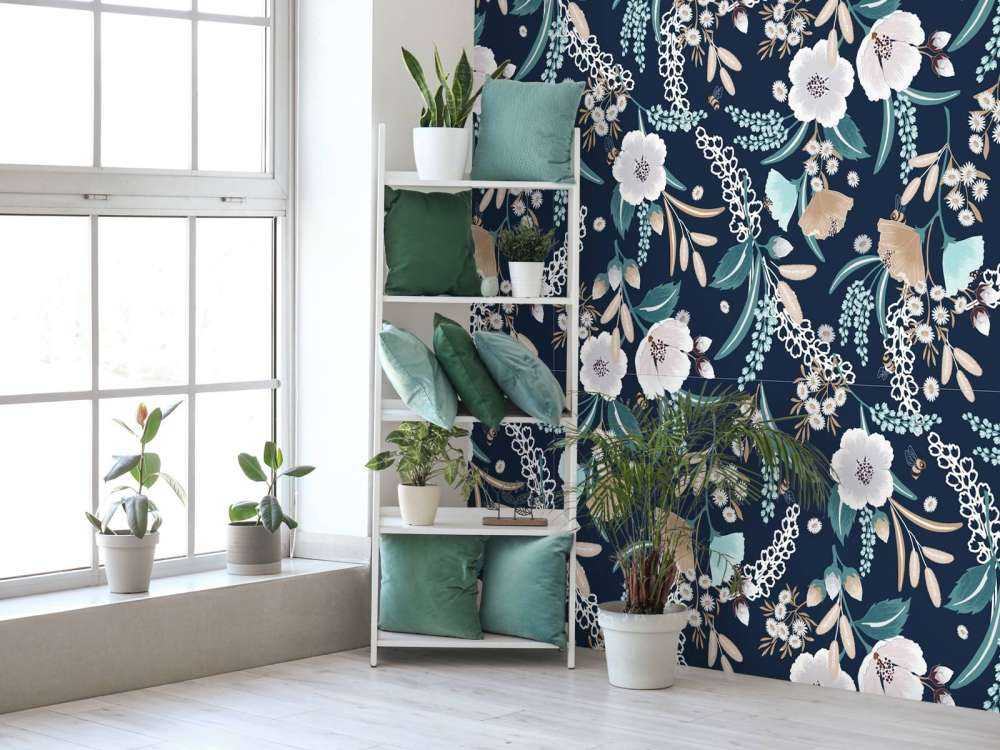 Jardin de Fleurs à Minuit