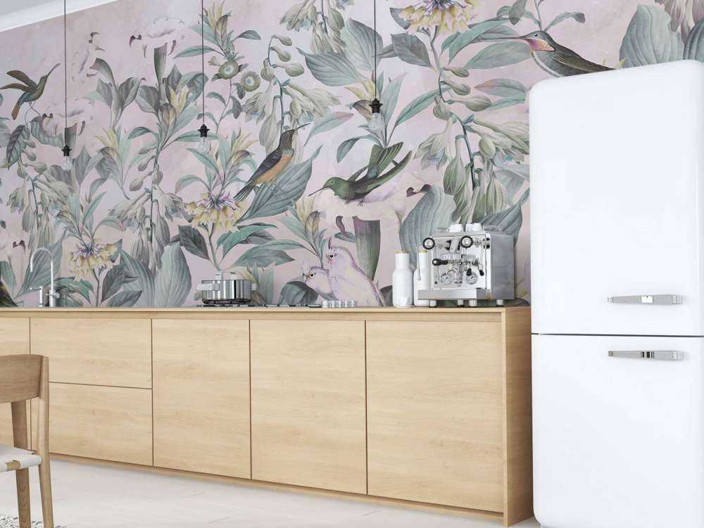 Chant d'oiseau éthéré en fleurs - Élégance atténuée