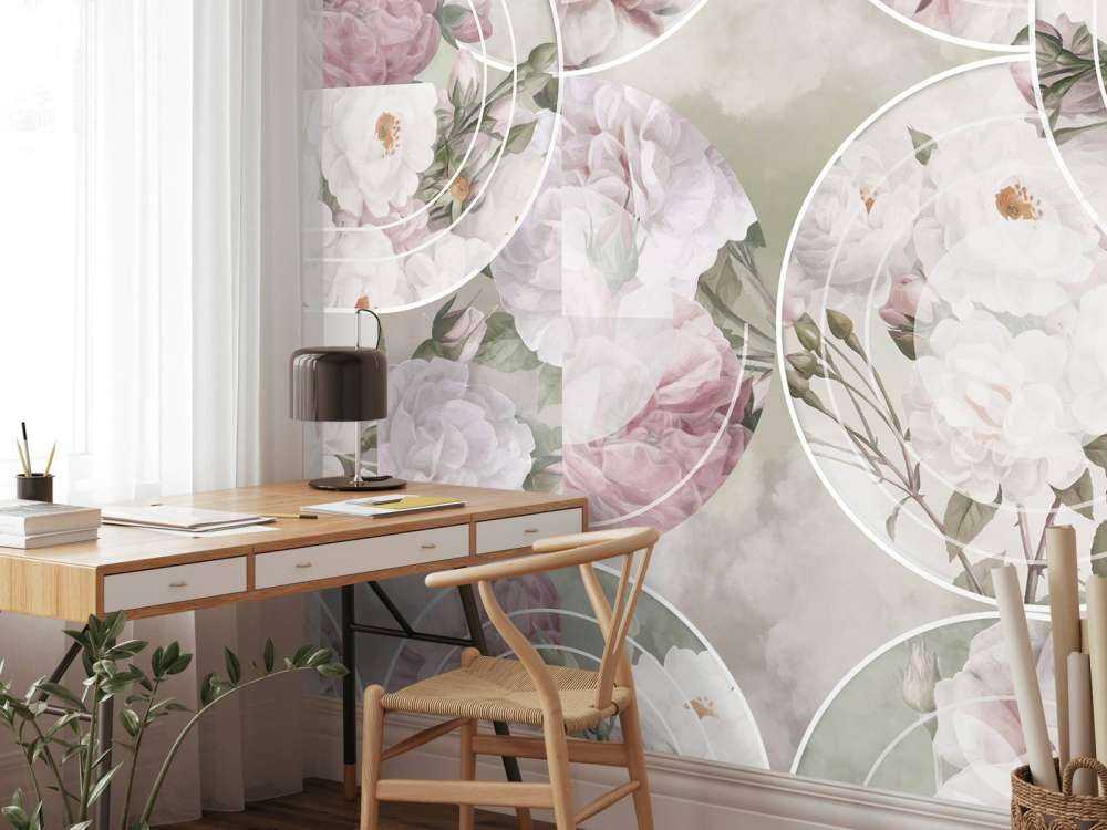 Élégance florale intemporelle - Rose vert