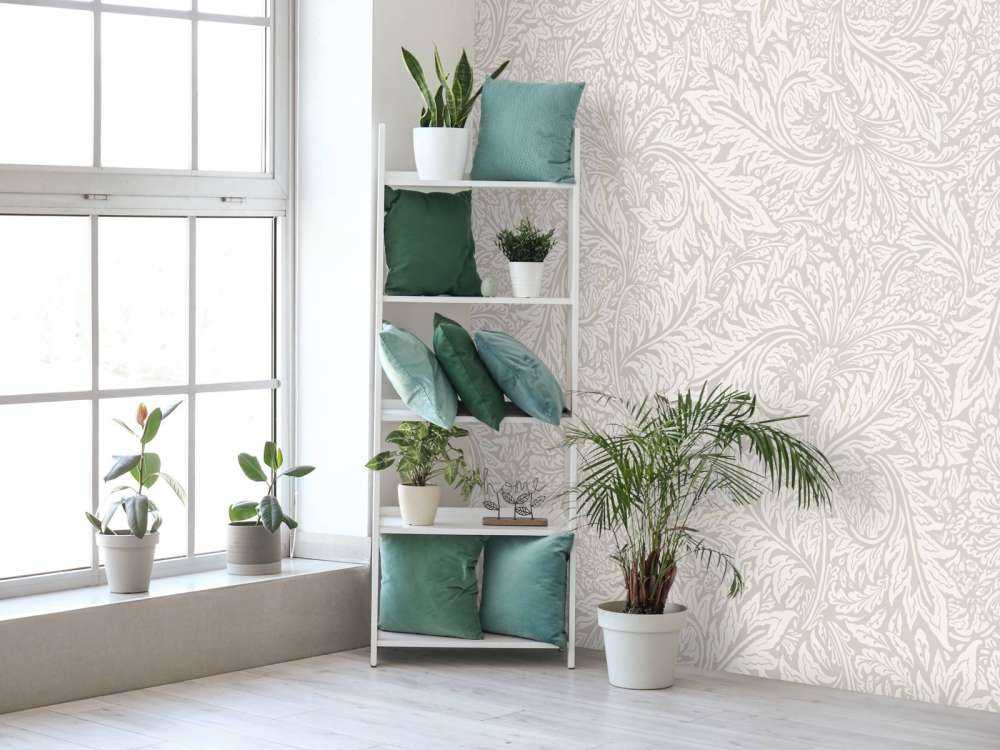 Morris Florals & Leaves - beige neutre