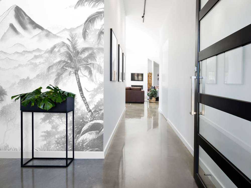 Aube sur l'Île Volcanique