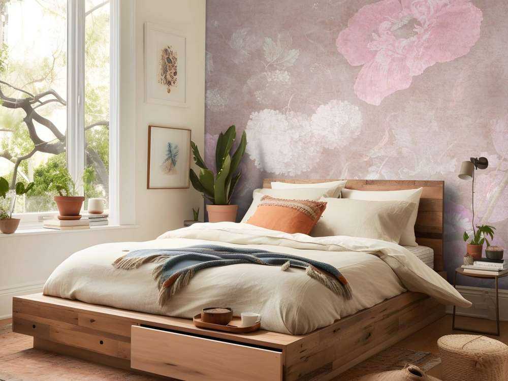 Nature morte aux fleurs baroques - pastel vintage