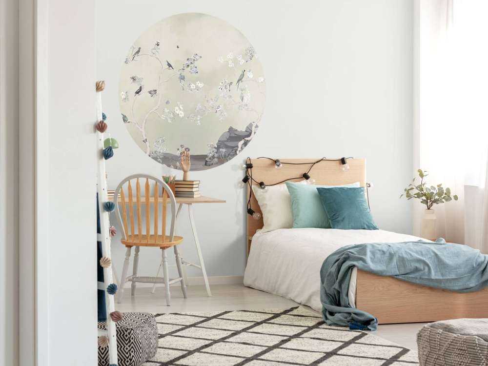 Birds in Garden Panorama 11