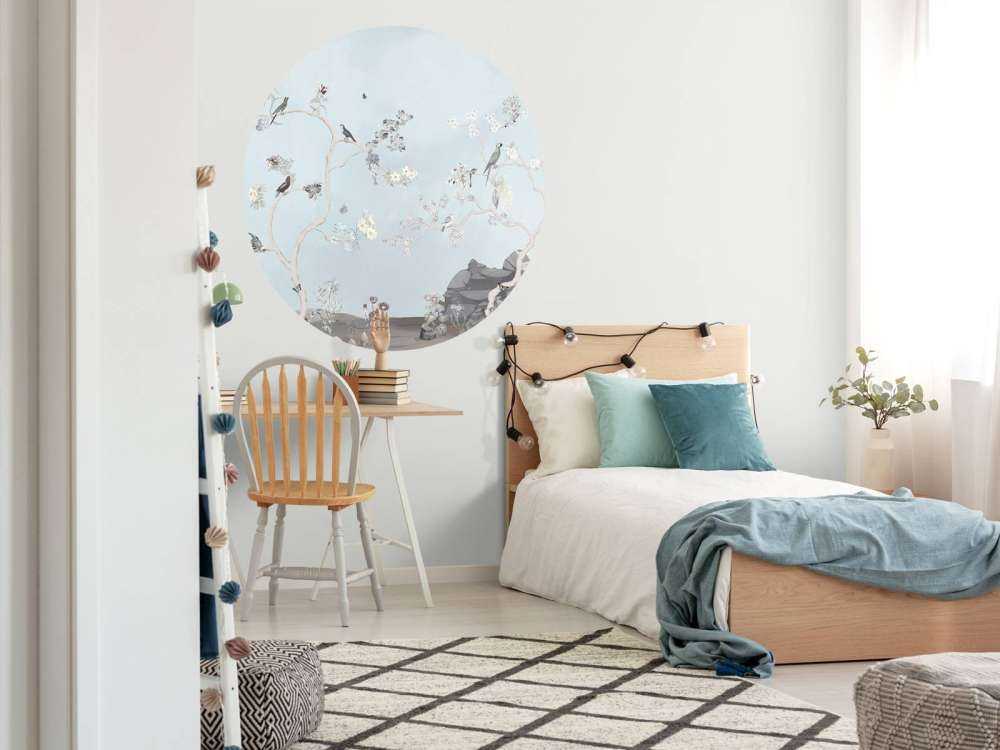 Birds in Garden Panorama 12