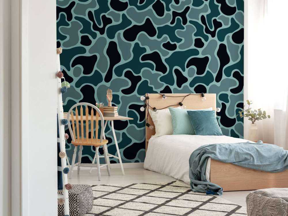 Camouflage vert gris