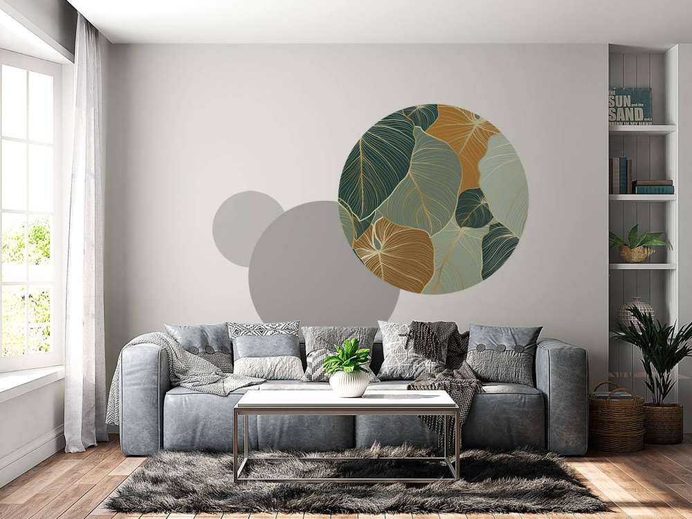 Feuilles couleur cuivre