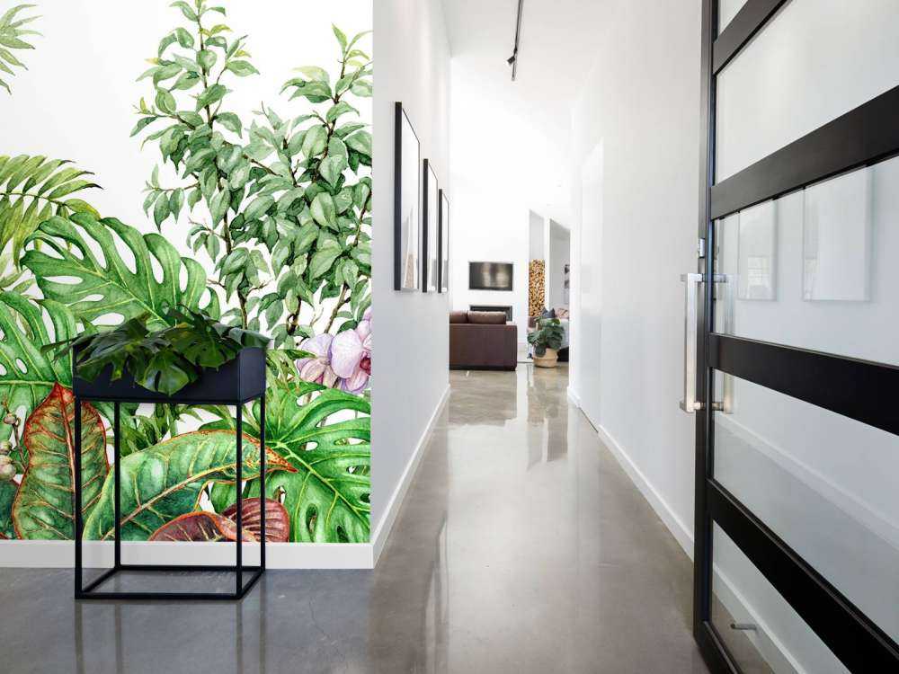 Plantes tropicales à l'aquarelle