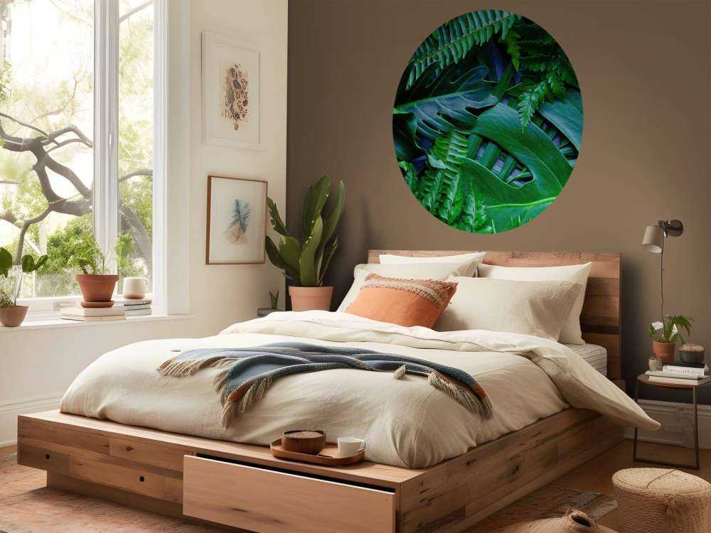 Feuilles de jungle vertes