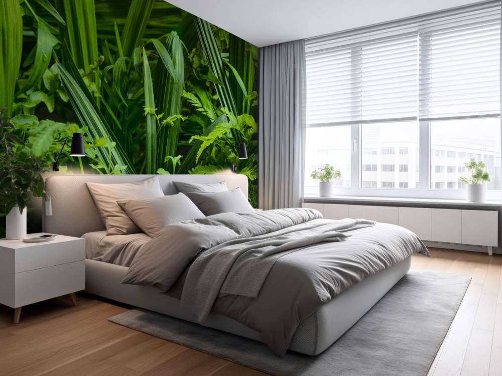 Panorama avec des plantes