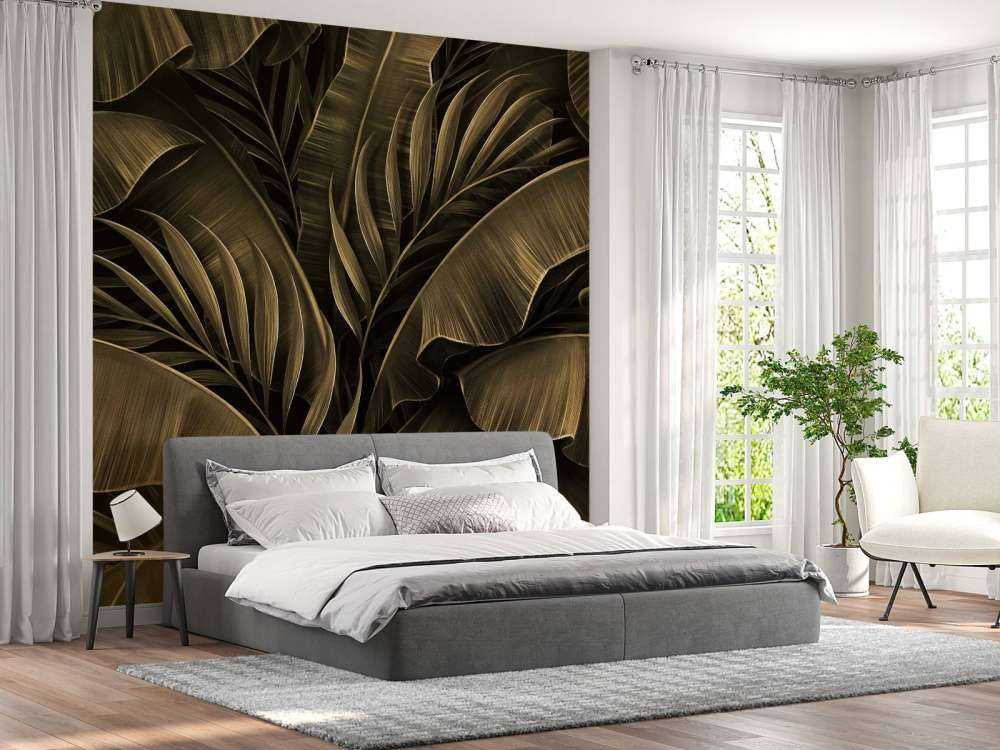 Feuilles de bananier et de palmier