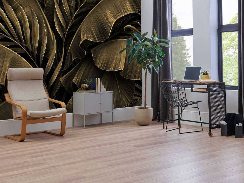 Feuilles de bananier et de palmier