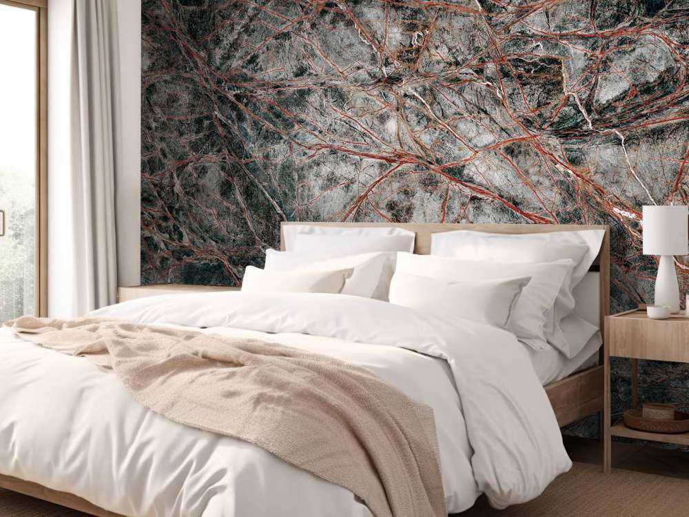 Marbre gris à structure fine