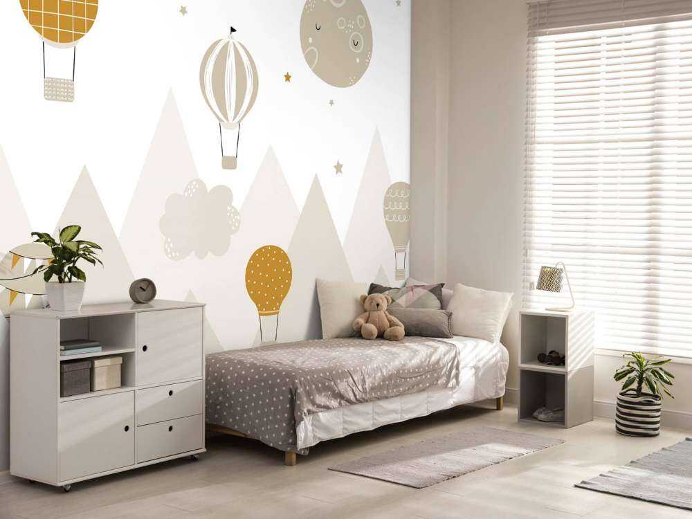 Montgolfières à travers les montagnes