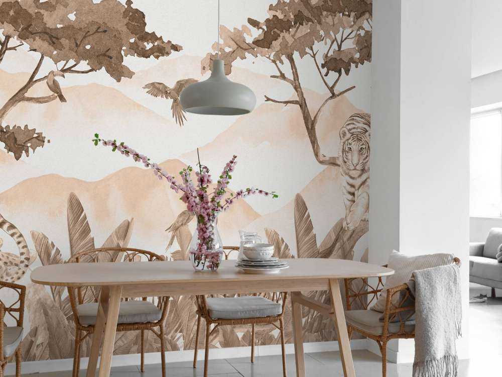 Prédateurs dans la jungle taupe