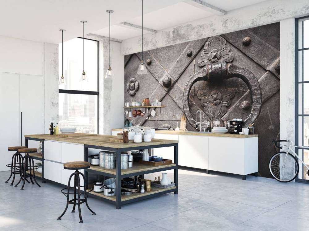 Vieille porte à levier