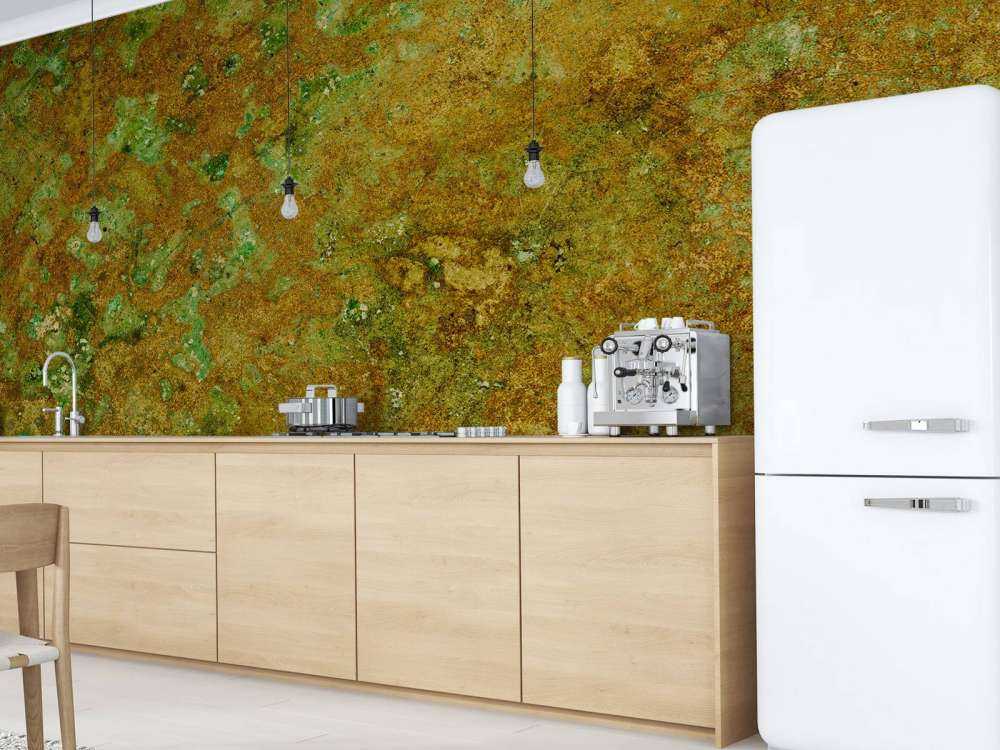 Structure colorée en or