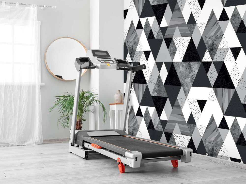Motif de tuiles en noir et blanc