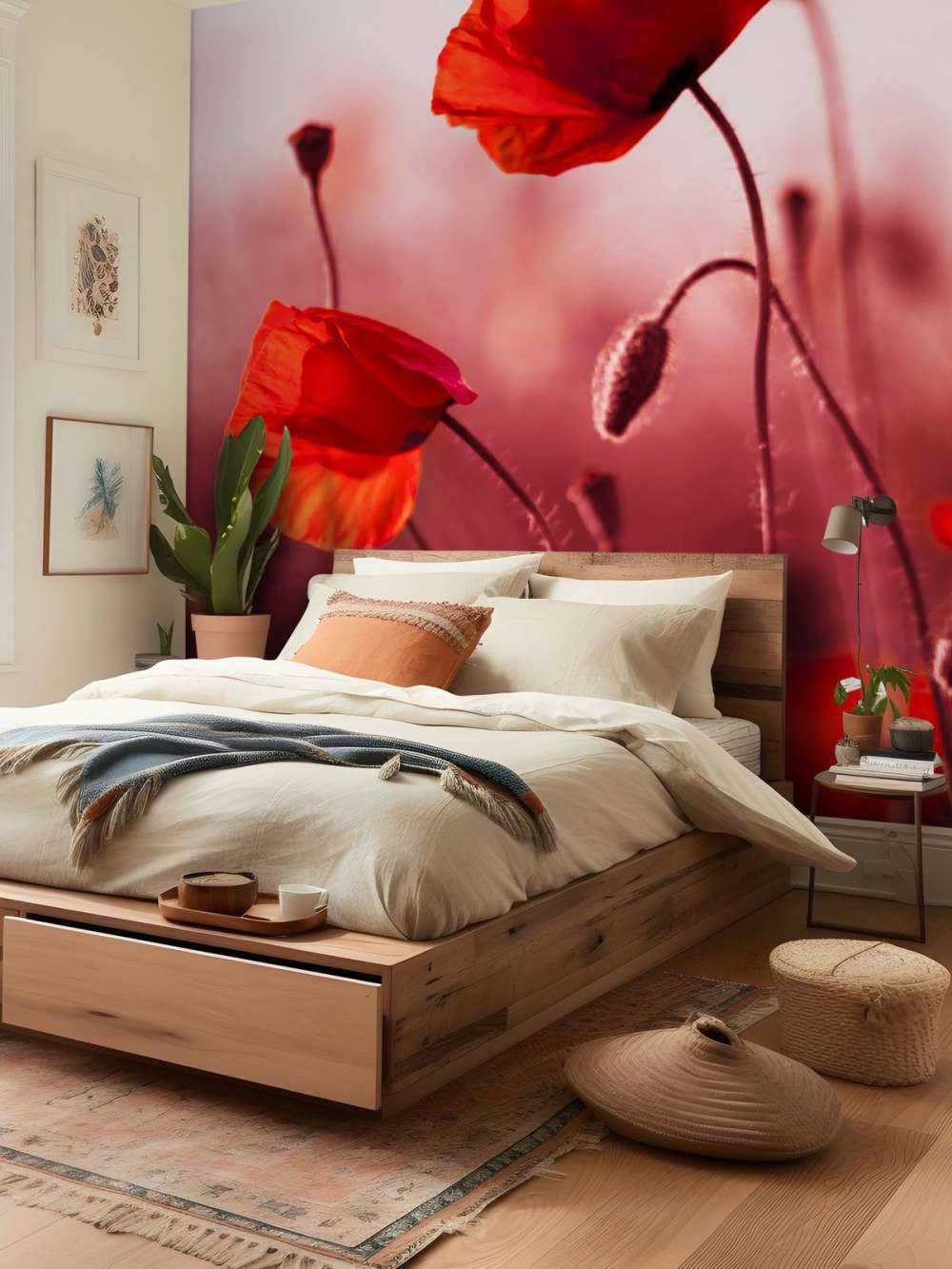 Des coquelicots dans la prairie