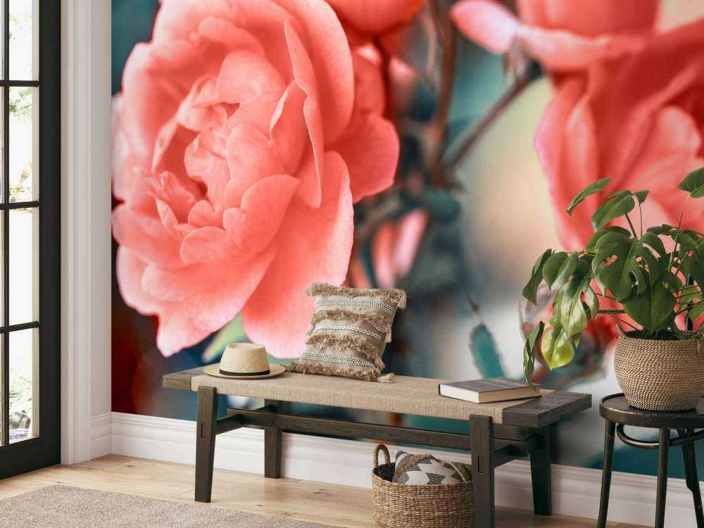 Rameau de roses sans branches