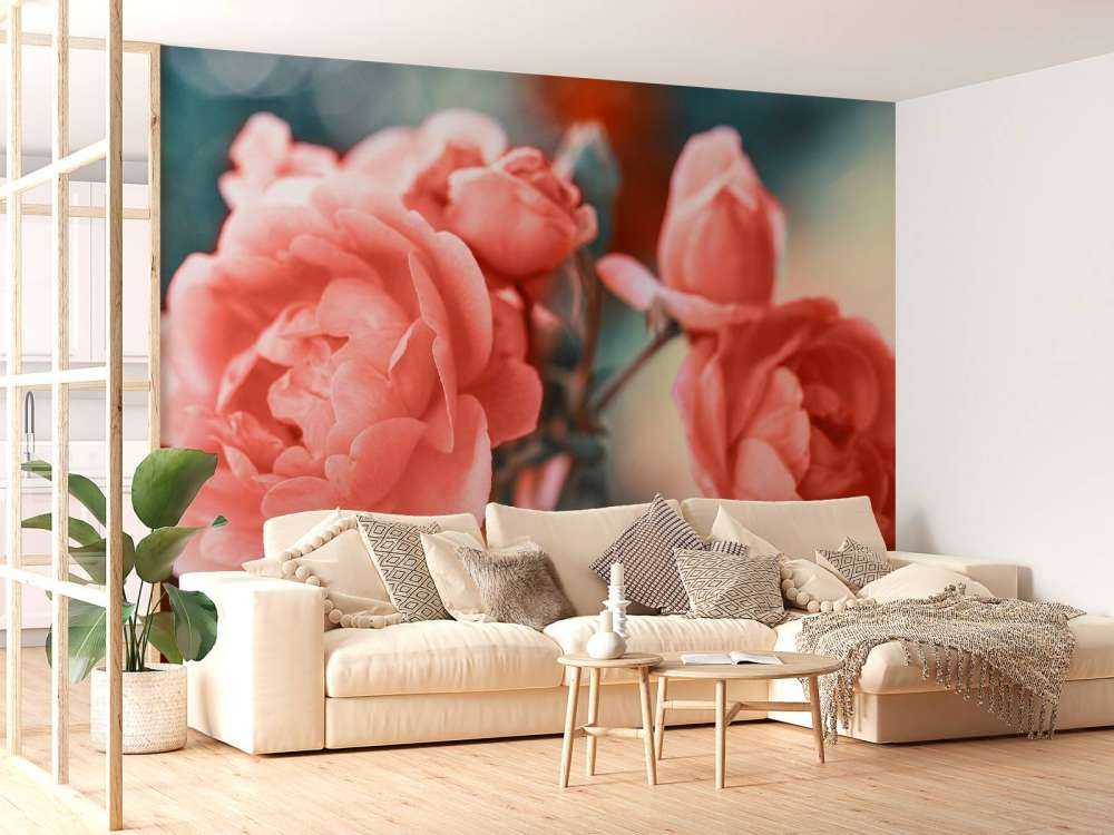 Rameau de roses sans branches