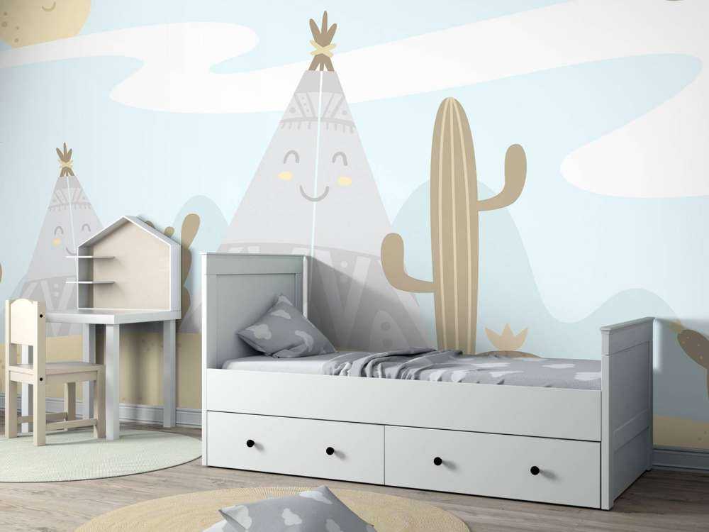 Tipis dans le désert