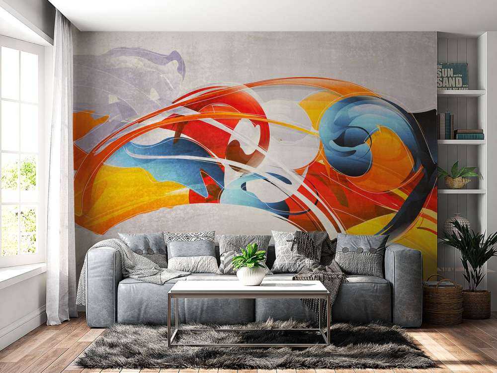 Graffitis sur le béton