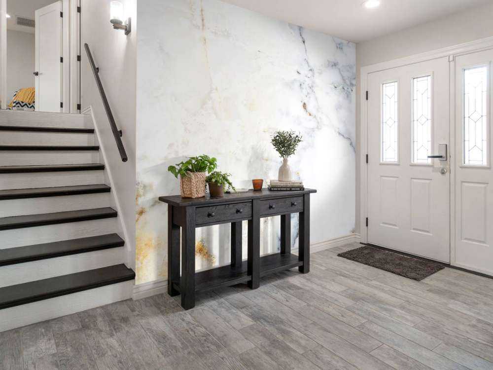 Marbre blanc avec des nuances de gris