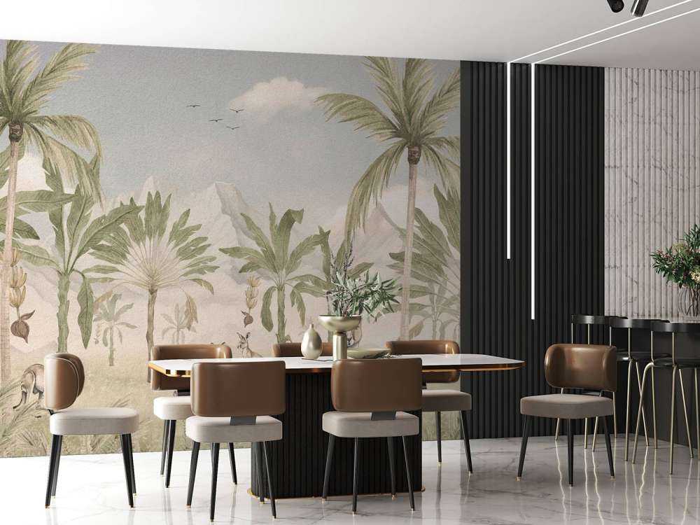 Paysage de kangourous