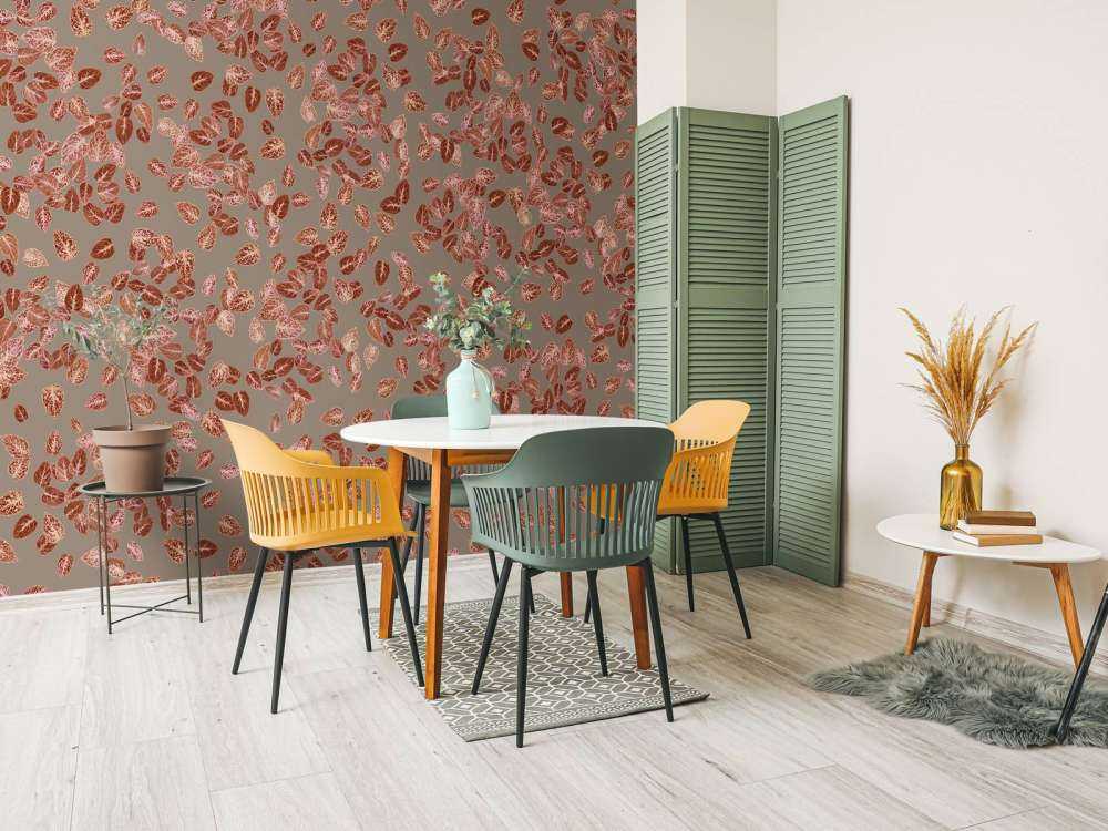 Petites feuilles sur taupe