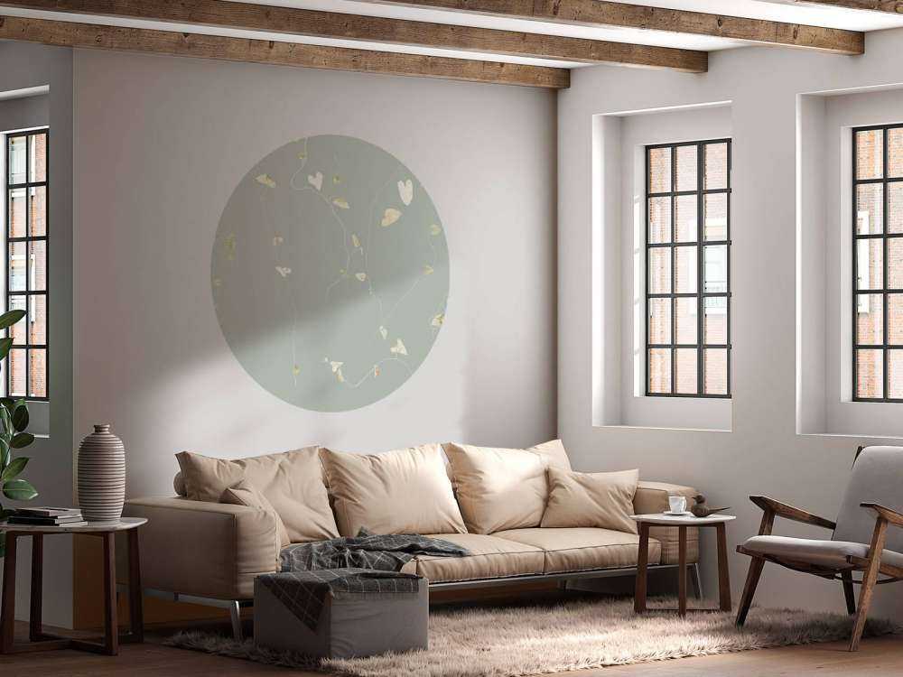 Branches d'aubépine gris vert