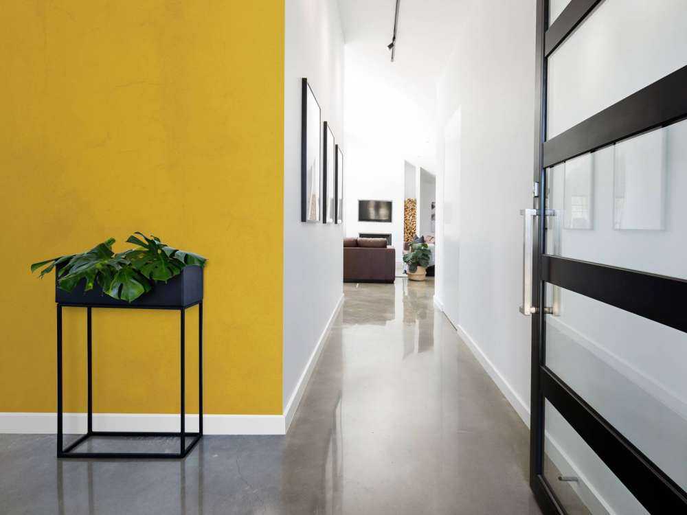 Béton brun jaune