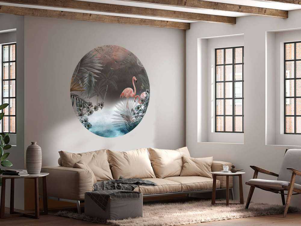 Flamants roses la nuit