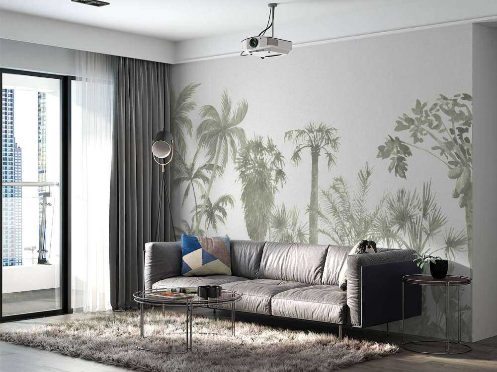 Thème de la jungle en vert d'eau