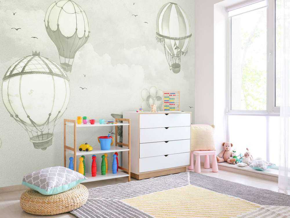 Ballons en vert d'eau