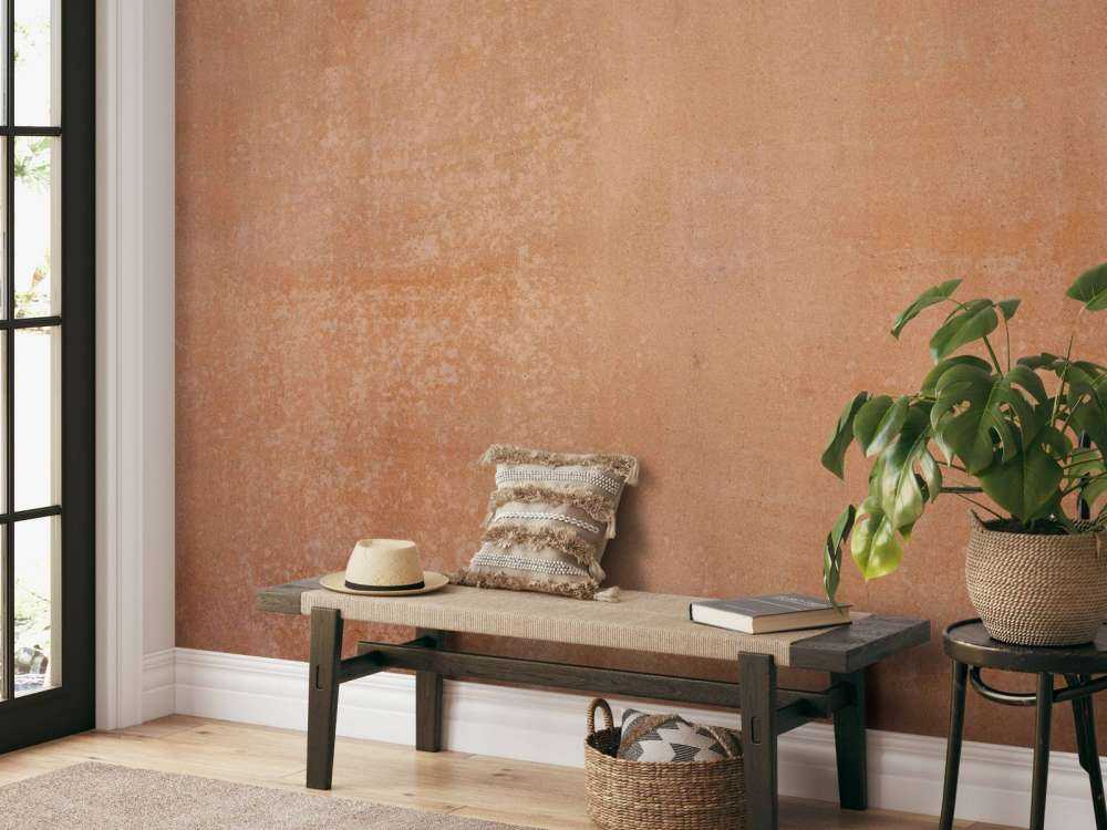 Béton terracotta avec balayage