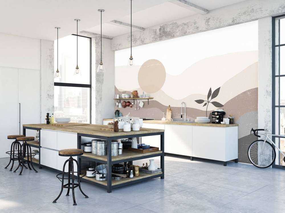 Coucher de soleil du milieu du siècle