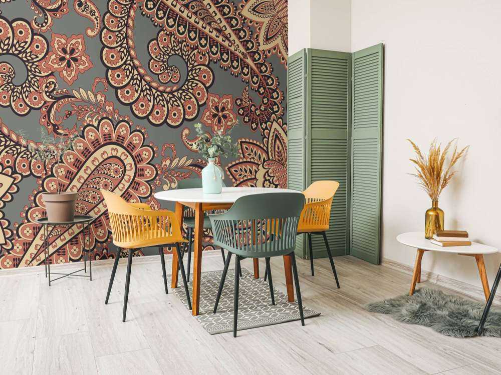 Motifs de fleurs indiennes anciennes