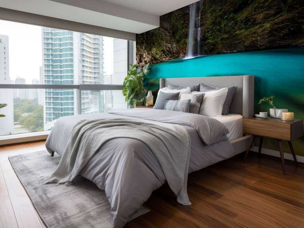 Chute d'eau turquoise