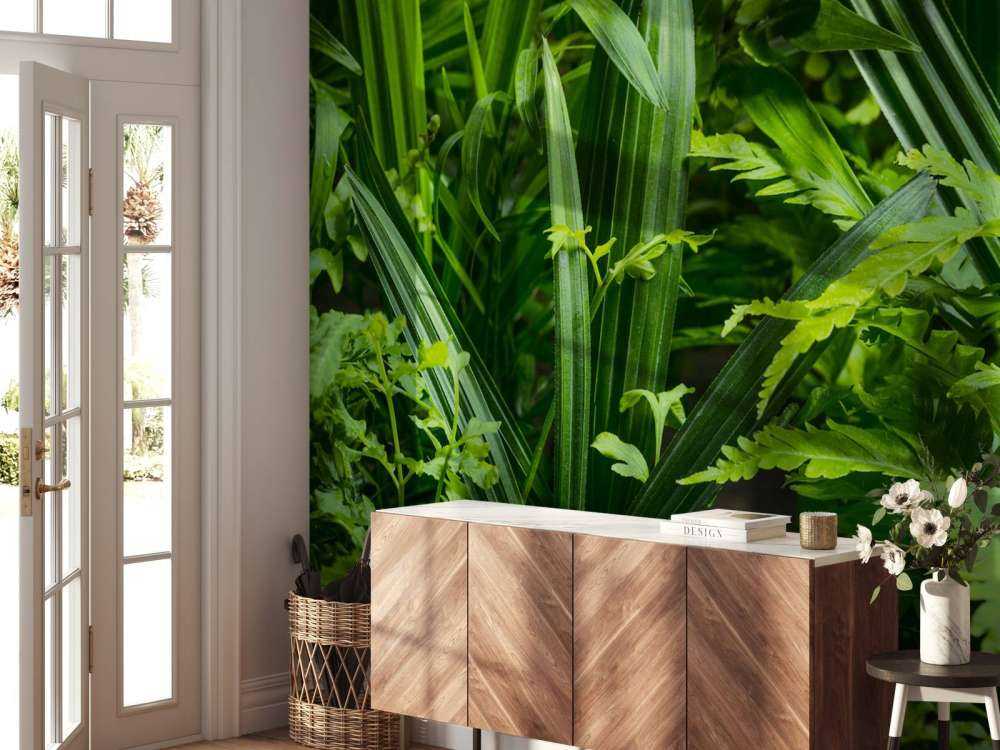 Panorama avec des plantes