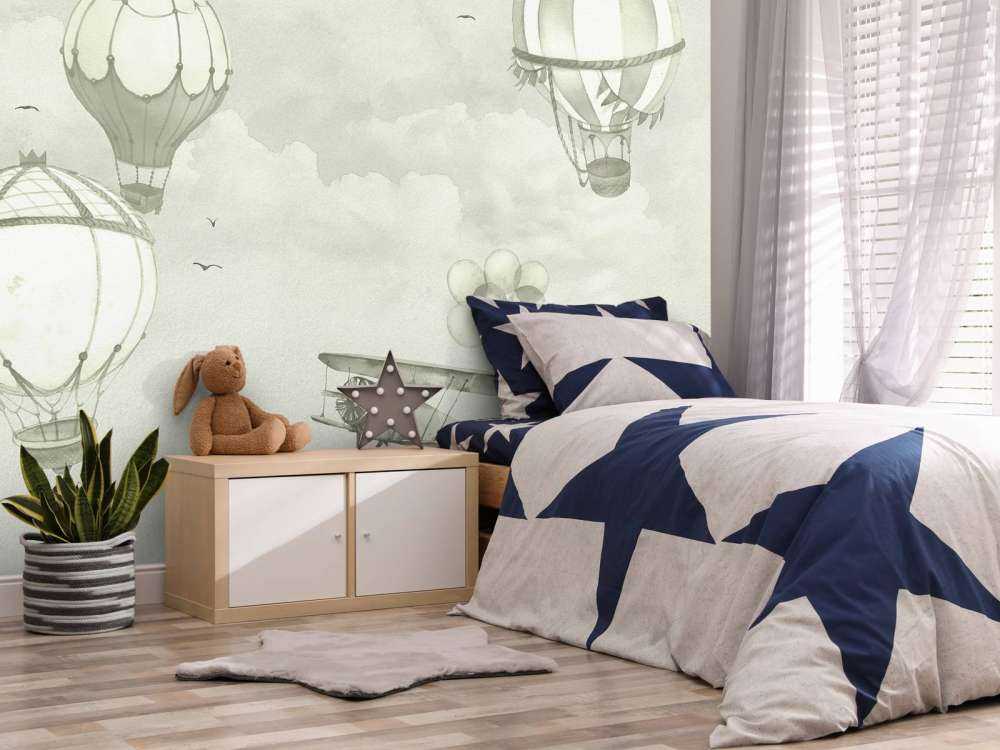 Ballons en vert d'eau