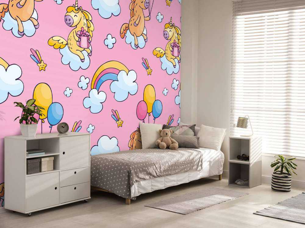 Licornes avec des ballons